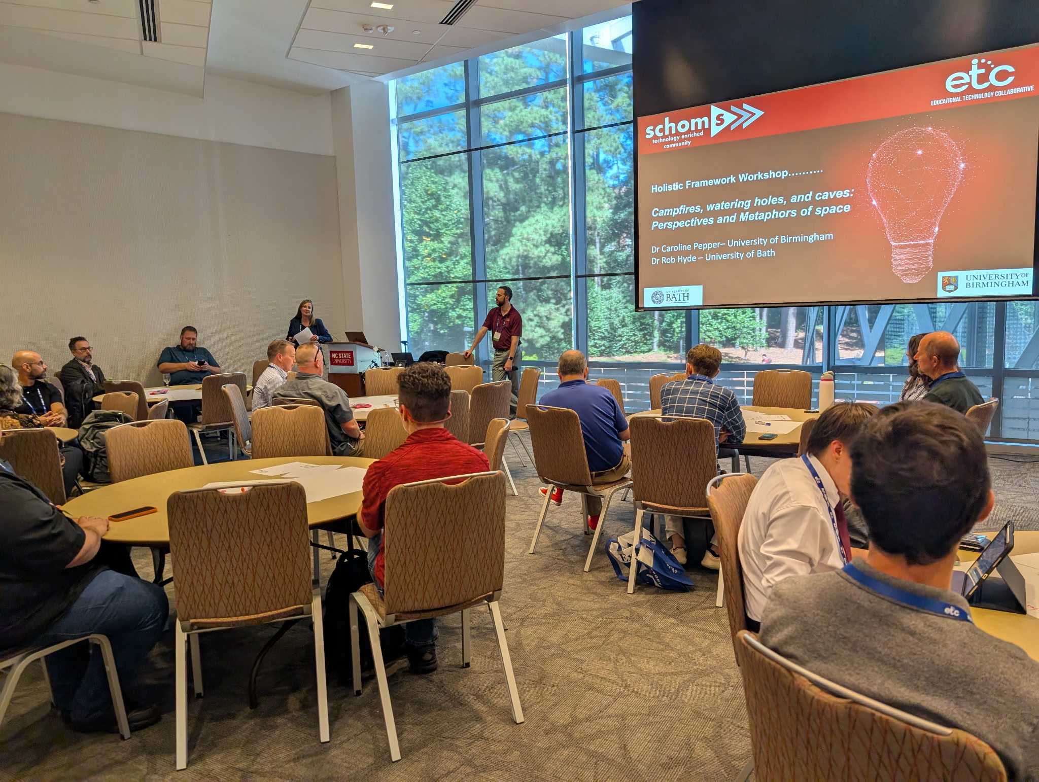 Photo of conference attendees at session